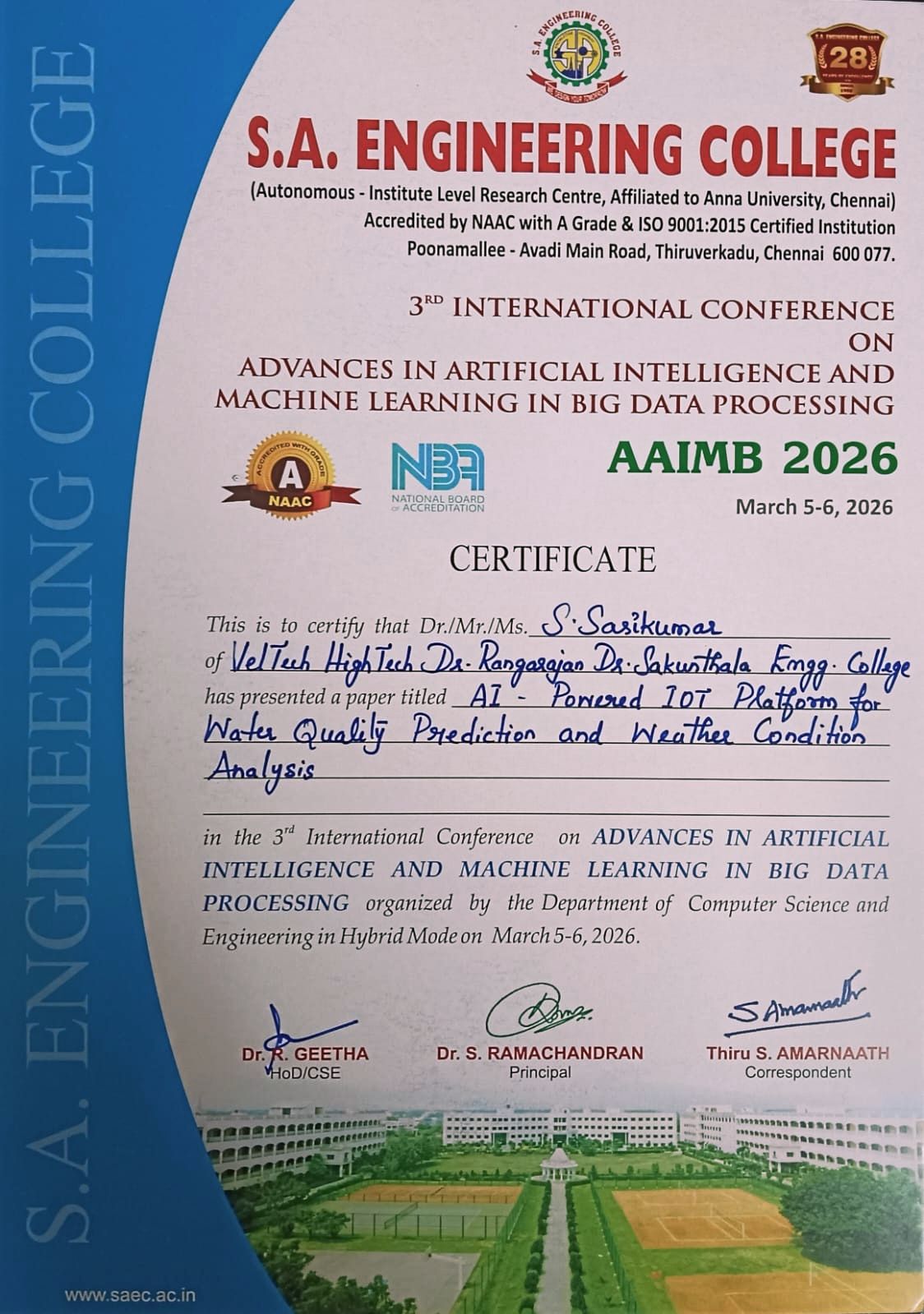 Certificate